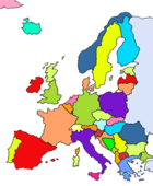 Karte von der Europäischen Union