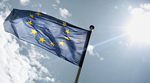 Europa - Das Bild zeigt die Fahne der Europäischen Union
